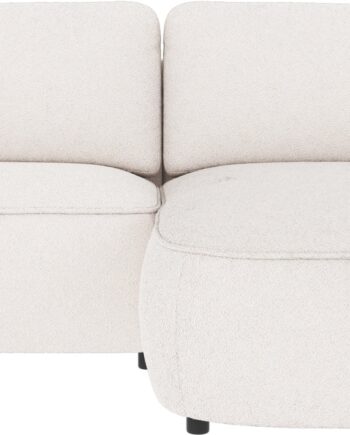 Chaiselongsofa Rowico Norris Højrevendt   Hvidt Alice-stof Med Fsc-ramme 226x162 Cm Zig-zag Nozag-fjedre Koldskum