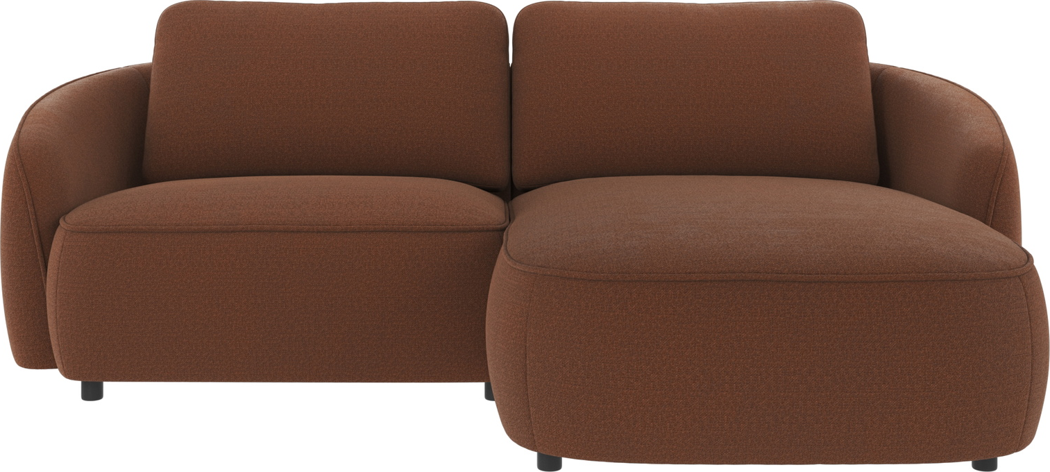Chaiselongsofa Rowico Norris   Rita 96 Polyester Rød B226ã D162ã H80 Cm Højrevendt Komfortabel Med Nozag-fjedre Bæredygtig Fsc-mix