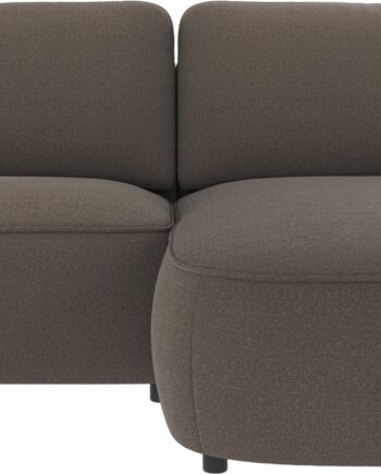 Chaiselongsofa Rowico Norris Rita Mellemgrå Polyester Fsc-mix 226ã 162 Cm Højrevendt