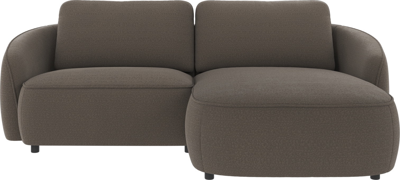 Chaiselongsofa Rowico Norris Rita Mellemgrå Polyester Fsc-mix 226ã 162 Cm Højrevendt
