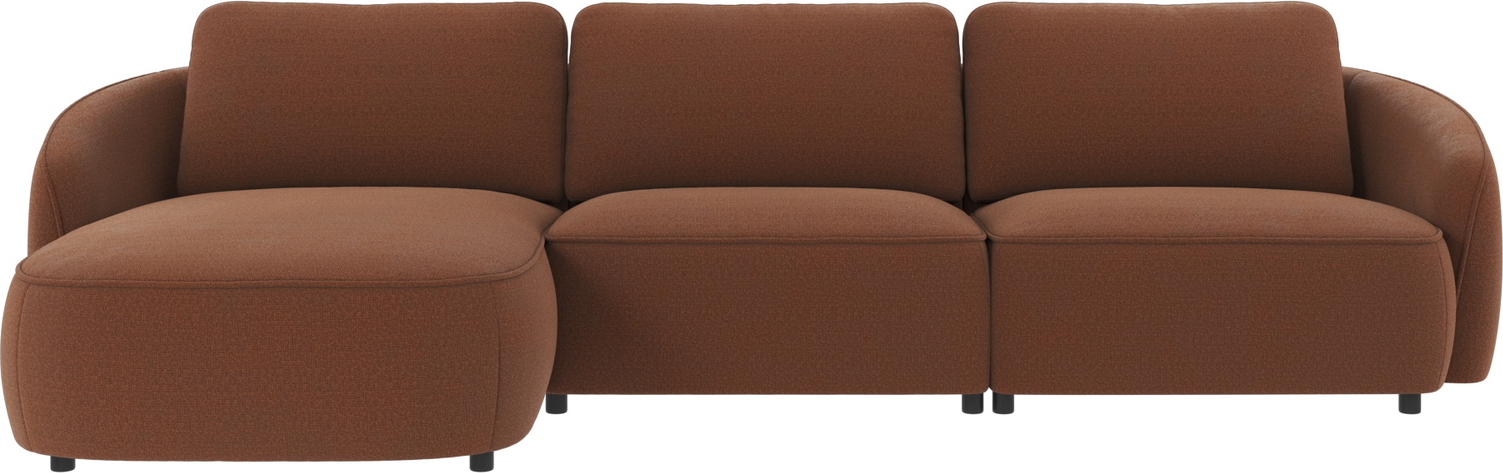 Chaiselongsofa Rowico Norris Venstrevendt Rita Polyester Rød 319ã 162 Cm