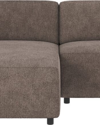 Chaiselongsofa Rowico Willard Greg   Venstrevendt Mørk Beige Polyester 234x161 Cm