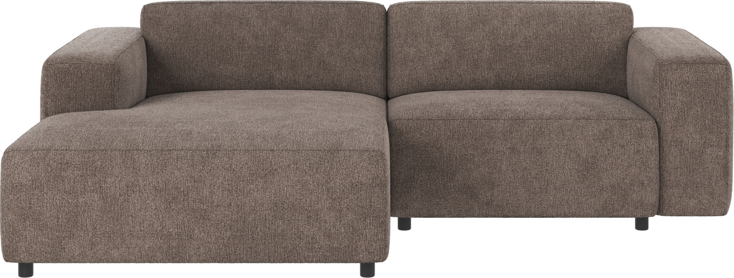 Chaiselongsofa Rowico Willard Greg   Venstrevendt Mørk Beige Polyester 234x161 Cm