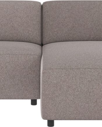 Chaiselongsofa Rowico Willard Højrevendt Gråbeige Brenda   Modulopbygget Med Polyester Og Koldskum B234   D161   H70 Cm