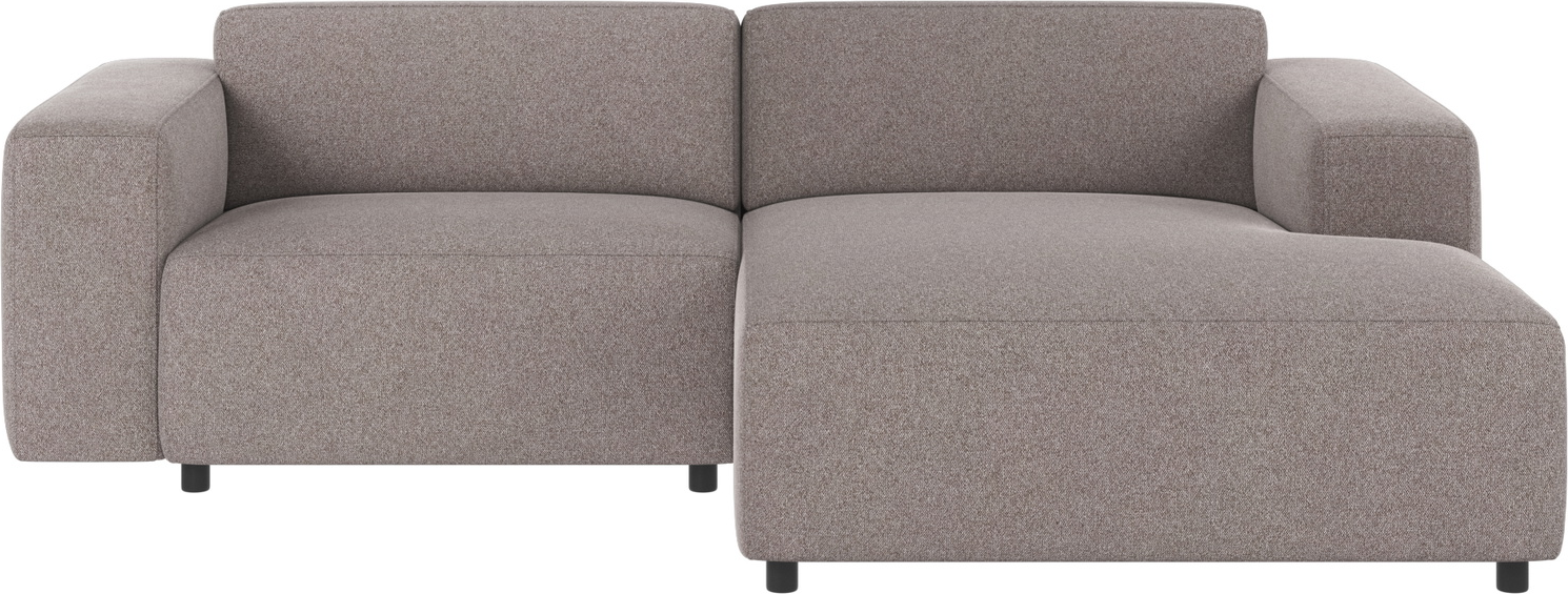 Chaiselongsofa Rowico Willard Højrevendt Gråbeige Brenda   Modulopbygget Med Polyester Og Koldskum B234   D161   H70 Cm