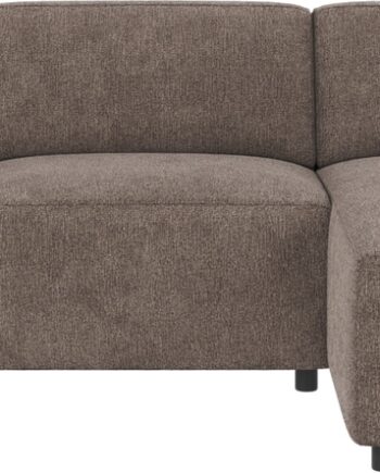 Chaiselongsofa Rowico Willard Højrevendt Mørk Beige Stof Greg   Modulsofa B312   D161 Cm