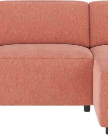 Chaiselongsofa Rowico Willard Modulopbygget Højrevendt Brenda Rød Stof 312x161 Cm
