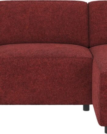 Chaiselongsofa Rowico Willard Modulopbygget Højrevendt Rød Anna   Polyester