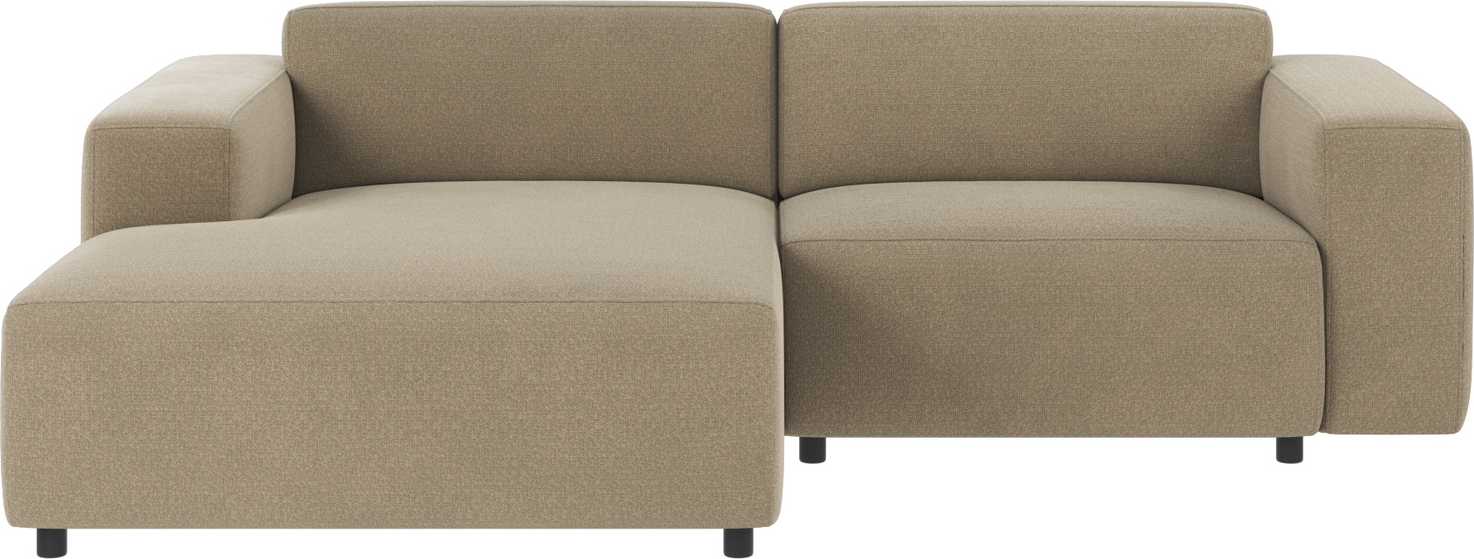 Chaiselongsofa Rowico Willard Mørk Beige   Nordisk Design  Rita 109 Polyester  Nozag-fjedre  Koldskum  Modulbar 234x161 Cm