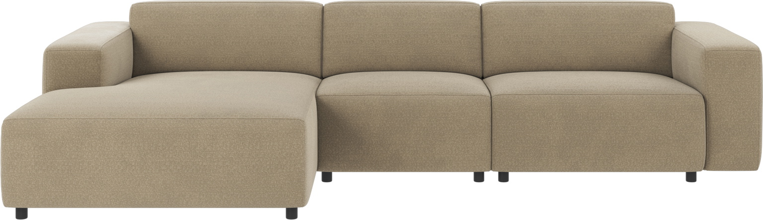 Chaiselongsofa Rowico Willard Mørk Beige Rita Polyester Modulbar 312x161 Cm