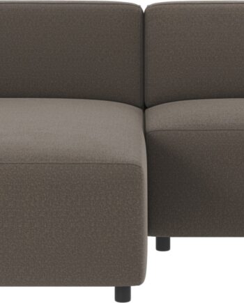 Chaiselongsofa Rowico Willard Rita 108 Mellemgrå Polyester  Skandinavisk Minimalistisk Sofa Med Chaiselong  234ã 161 Cm