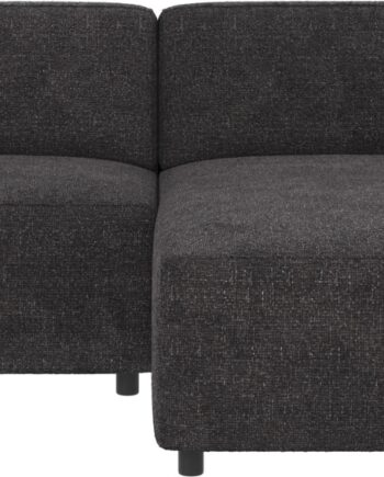 Chaiselongsofa Rowico Willard Stof Robin 66 Mørkegrå Højrevendt 234x161 Cm