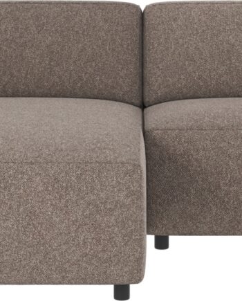 Chaiselongsofa Rowico Willard Venstrevendt Bobby Polyester Mørk Beige 234x161 Cm