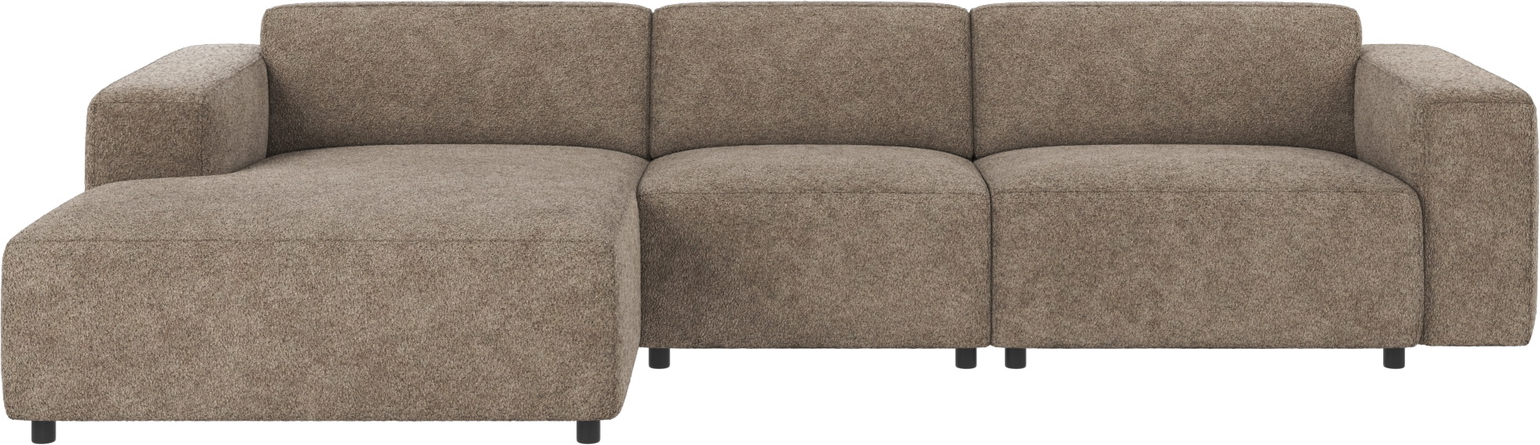 Chaiselongsofa Rowico Willard Venstrevendt 312 Cm Mørk Beige Anna-stof