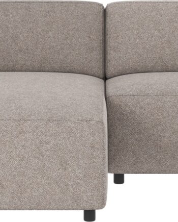 Chaiselongsofa Rowico Willard Venstrevendt Grå Bobby     234x161x70 Cm