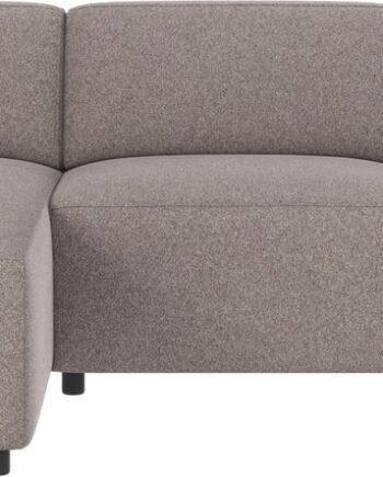 Chaiselongsofa Rowico Willard Venstrevendt Gråbeige Brenda   Polyester Modulsofa 312x161 Cm