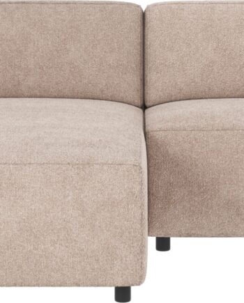 Chaiselongsofa Rowico Willard Venstrevendt Greg Lysebeige Stof Modulopbygget 234x161 Cm