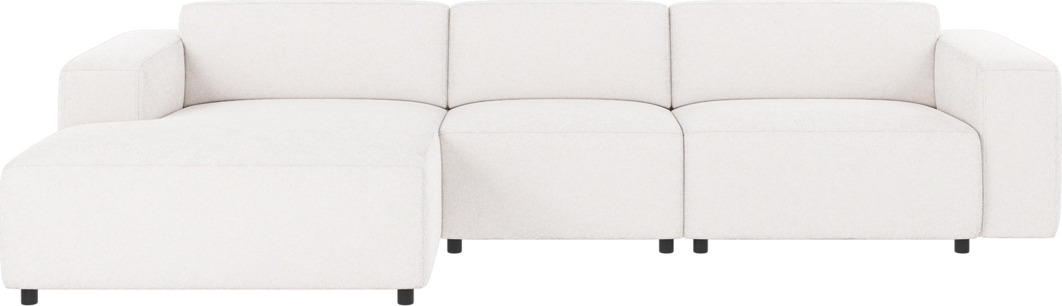 Chaiselongsofa Rowico Willard Venstrevendt Hvid Bobby   Stof Modulopbygget 312ã 161ã 70 Cm