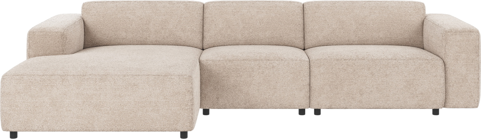 Chaiselongsofa Rowico Willard Venstrevendt Lysegrå 100  Polyester Modulsofa 312ã 161 Cm