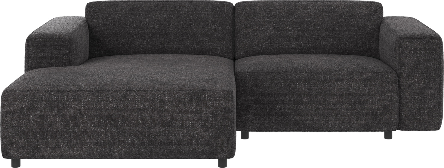 Chaiselongsofa Rowico Willard Venstrevendt Mørkegrå Robin 66 Stofsofa 234x161x70 Cm