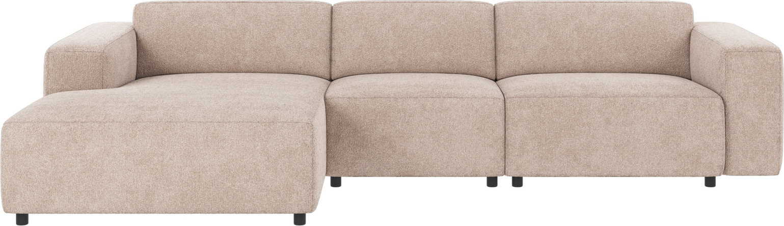 Chaiselongsofa Venstrevendt Rowico Willard Greg   Lysebeige Stof H70xb312xd161 Cm