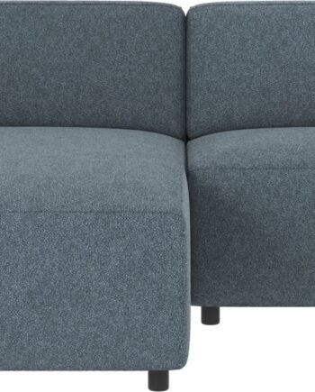 Chaiselongsofa Venstrevendt Rowico Willard Mellemblå Bobby Stof Bæredygtig Fsc-mix Træramme 234x161x70 Cm