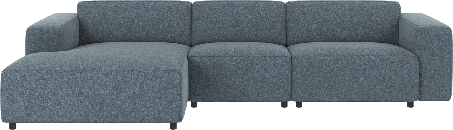 Chaiselongsofa Venstrevendt Rowico Willard Mellemblå Polyester Modulsofa H70ã B312ã D161 Cm