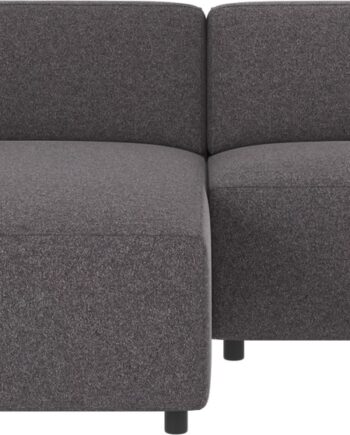 Chaiselongsofa Venstrevendt Rowico Willard 234x161 Cm Mørkegrå Brenda Stof