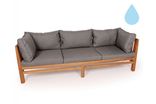 Colorado Teak Sofa Pers Grå Vandafvisende