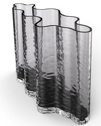 Cooee Design Gry Wide Vase  24 Cm  Smoke