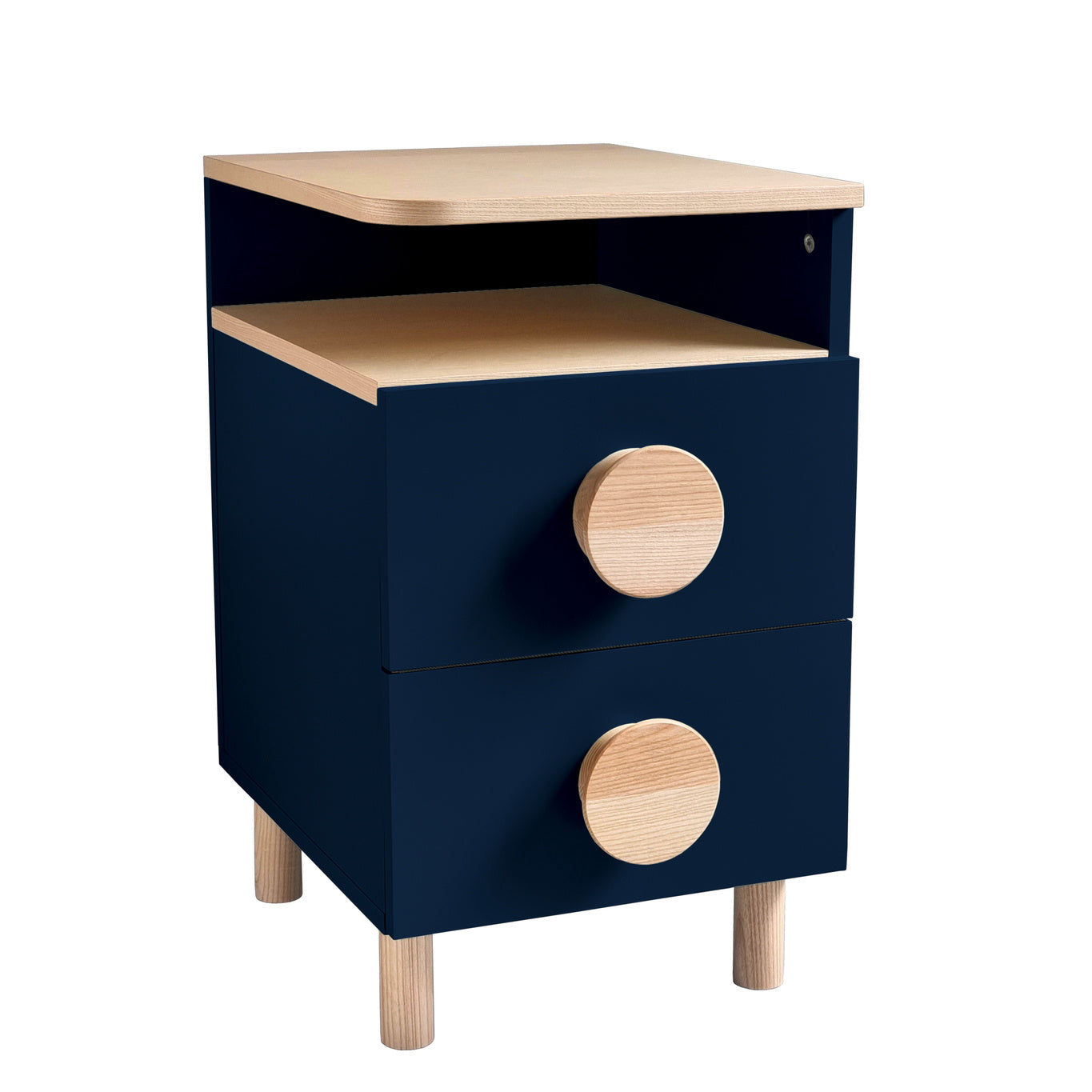 Dabi Sengebord 41x50cm Højrestillet Navy Blue