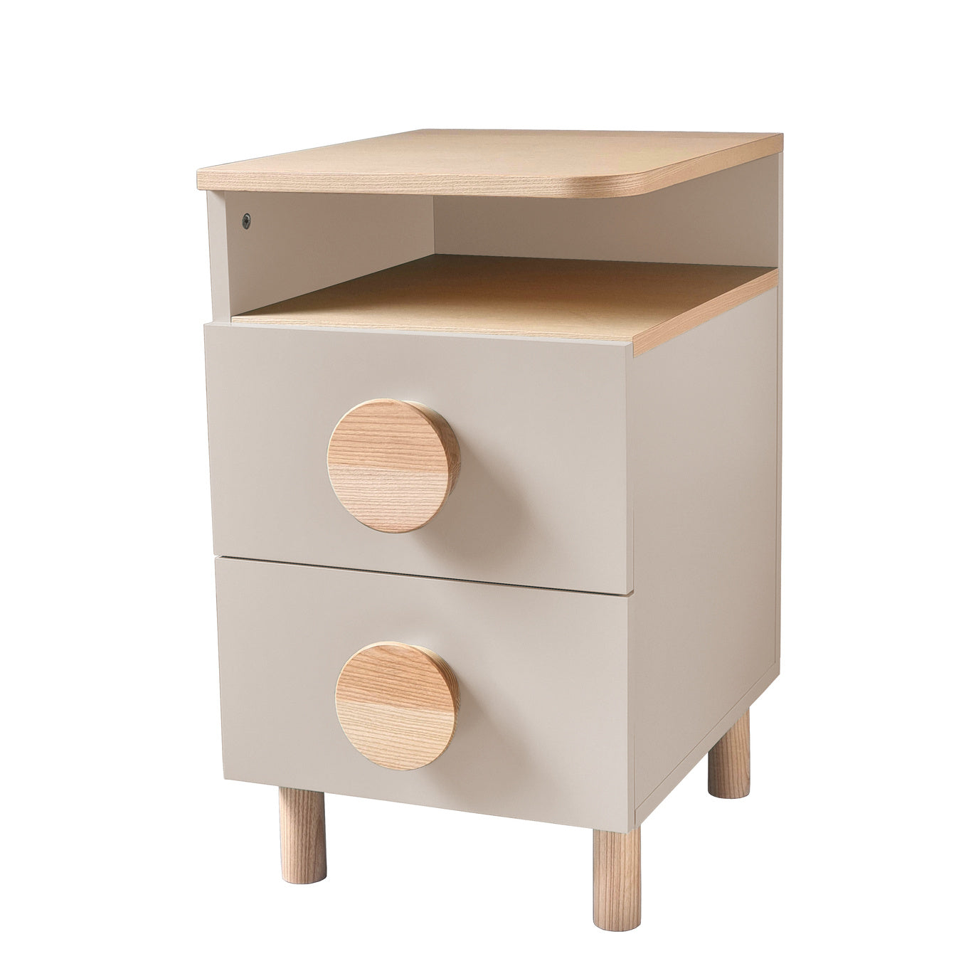 Dabi Sengebord 41x50cm Venstre Brown Beige