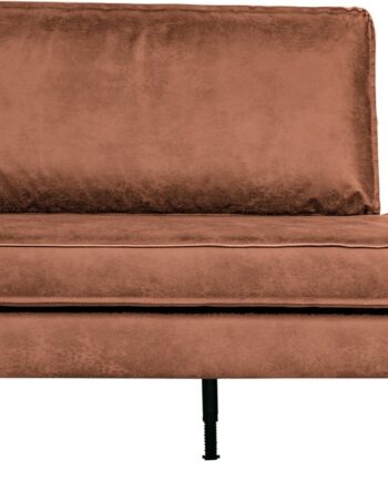 Daybed Chaiselong Woood Rodeo Venstrevendt 203 Cm Cognac Ecoleather Med Metalstel