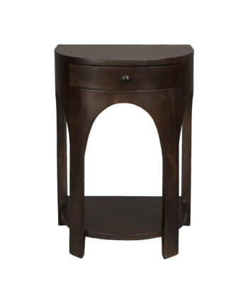 Dutchbone Belvedere Sidebord       Hylde Og   Skuffe Valnøddefarvet Mangotræ  40x30