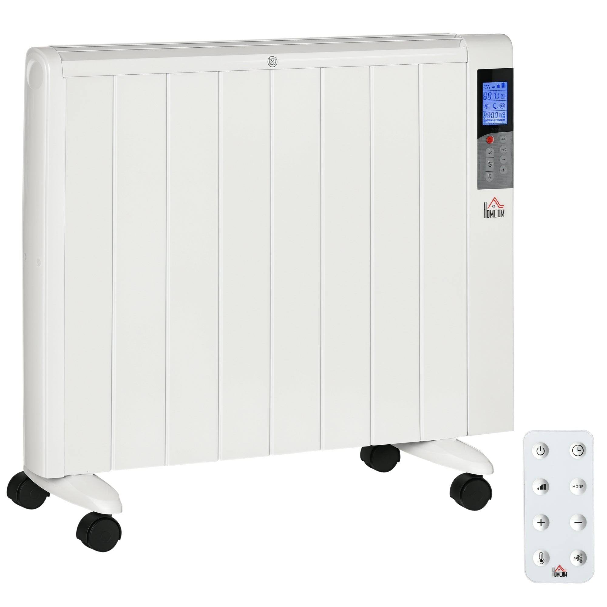 Elektrisk Varmelegeme Med Hjul    Forudinstallerede Tilstande  Vægmonterbar   -35â    Hvid  75         58   Cm