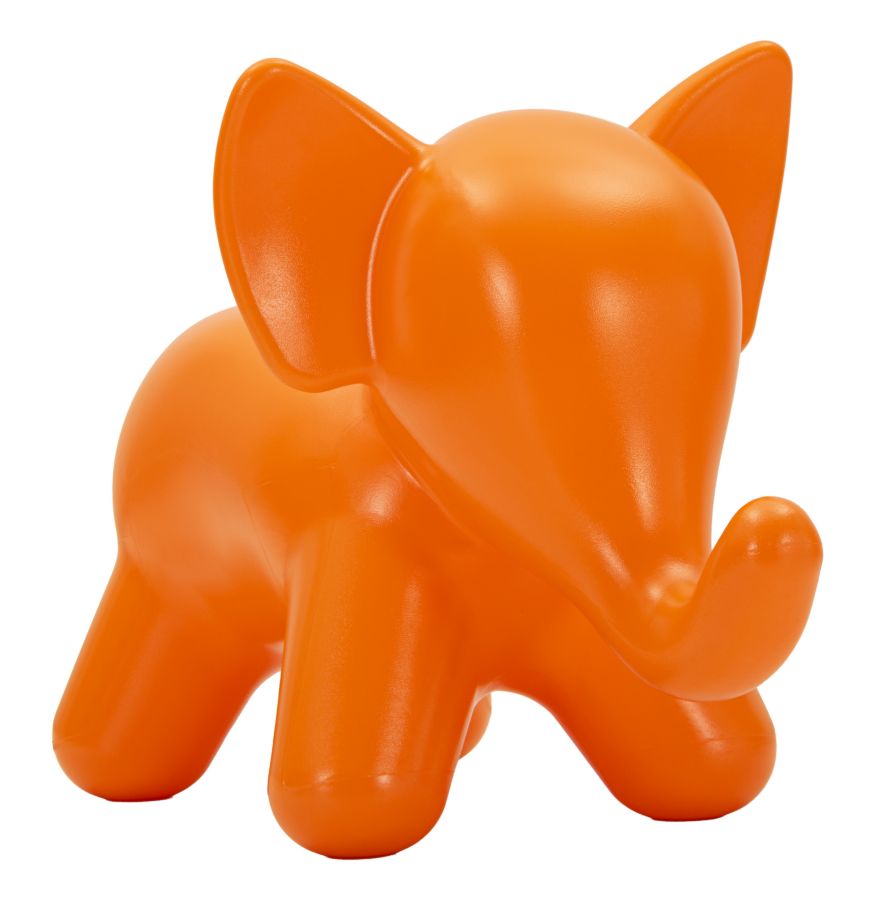 Elephant Orange Skammel Cm 86x46x56