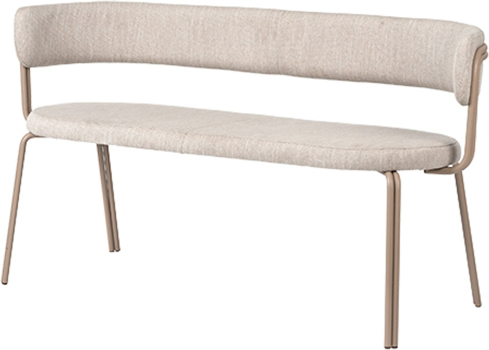 Entrébænk Broste Copenhagen Oda Grå Jern Tekstil L140xb55xh76 Cm