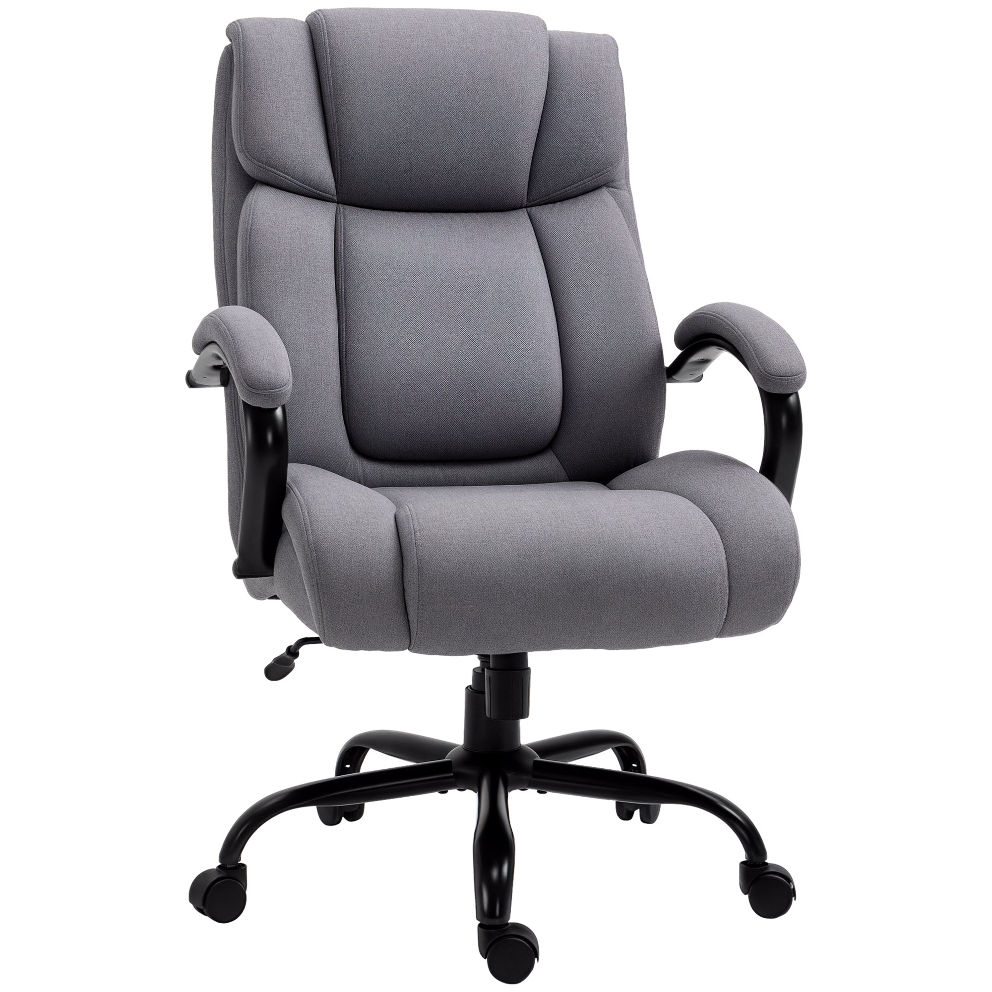 Ergonomisk Kontorstol   Ekstra Bred  Op Til 220 Kg  Med Lændestøtte
