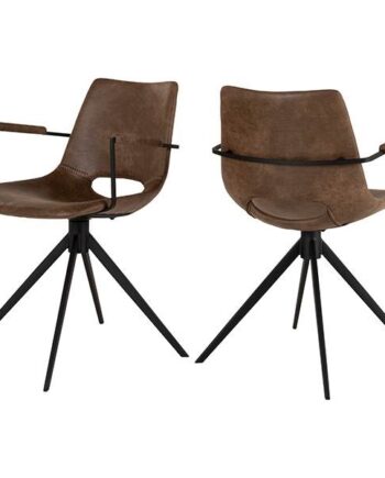 Erling Christensen Møbler Cayman Spisebordsstol Med Drejefunktion Og Armlæn Topper Light Brown : Erling Christensen Møbler  : Erling Christensen