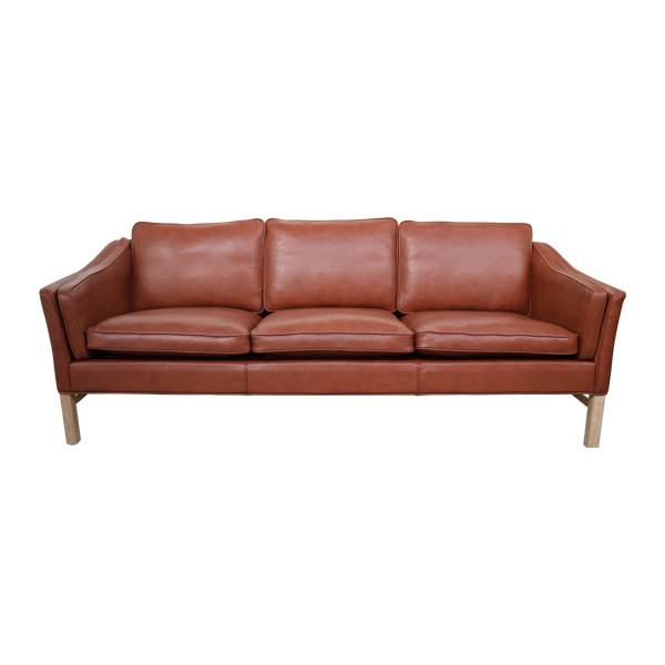 Erling Christensen Møbler Grandt   Pers  Lædersofa Model 75   Kelato Calvados  Madison  : Erling Christensen Møbler  : Erling Christensen Møbler