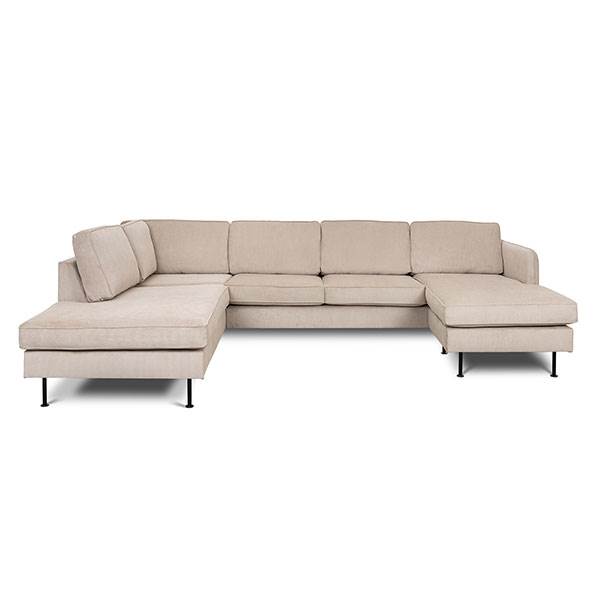 Erling Christensen Møbler Læsø Sofa    Chaiselong Og Open-end 288   210 Cm  Beige Fløjl : Erling Christensen Møbler  : Erling Christensen Møbler