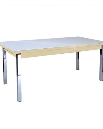 Erling Christensen Møbler Nordic Spisebord Hvid Melamin Og Eg Kant 90x180 Cm  : Erling Christensen Møbler  : Erling Christensen Møbler