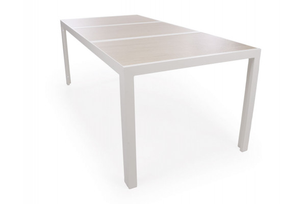 Fanø Keramik Havebord 90x195 Cm Gråhvid Beige