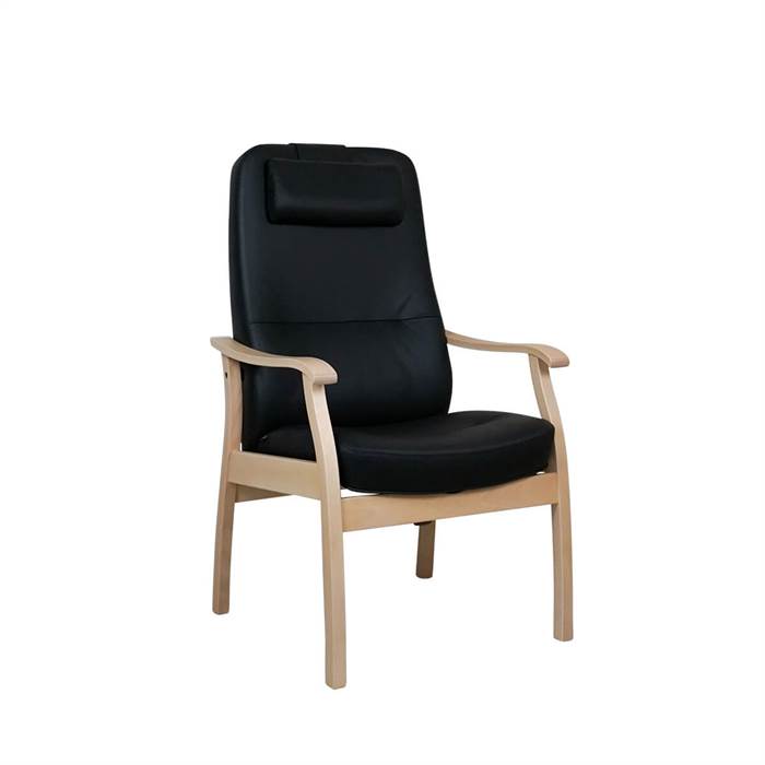 Farstrup Furniture Farstrup Comfort Applaus Hvilestol 5610 Sort Læder   Bøg : Erling Christensen Møbler  : Erling Christensen Møbler