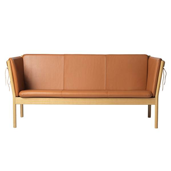 Fdb Møbler J149   Pers  Sofa Cognac Læder  : Erling Christensen Møbler