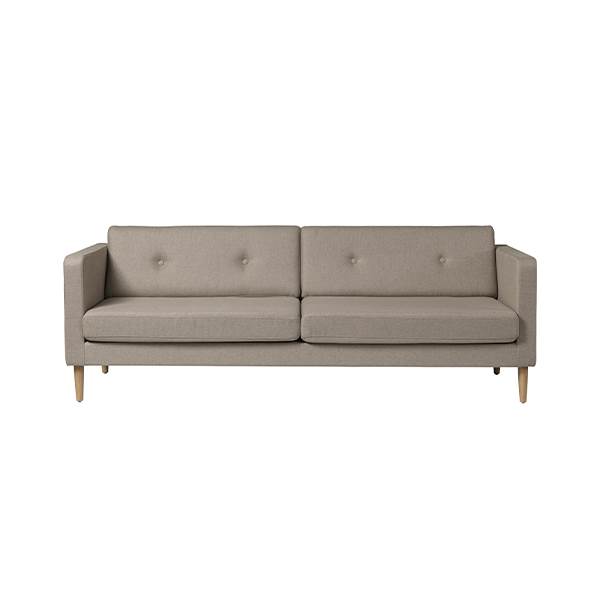 Fdb Møbler L42 Firhøj   Pers  Sofa Redbridge   Massiv Eg  : Erling Christensen Møbler