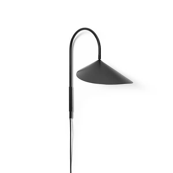 Ferm Living Arum Wall Lamp Black  : Erling Christensen Møbler