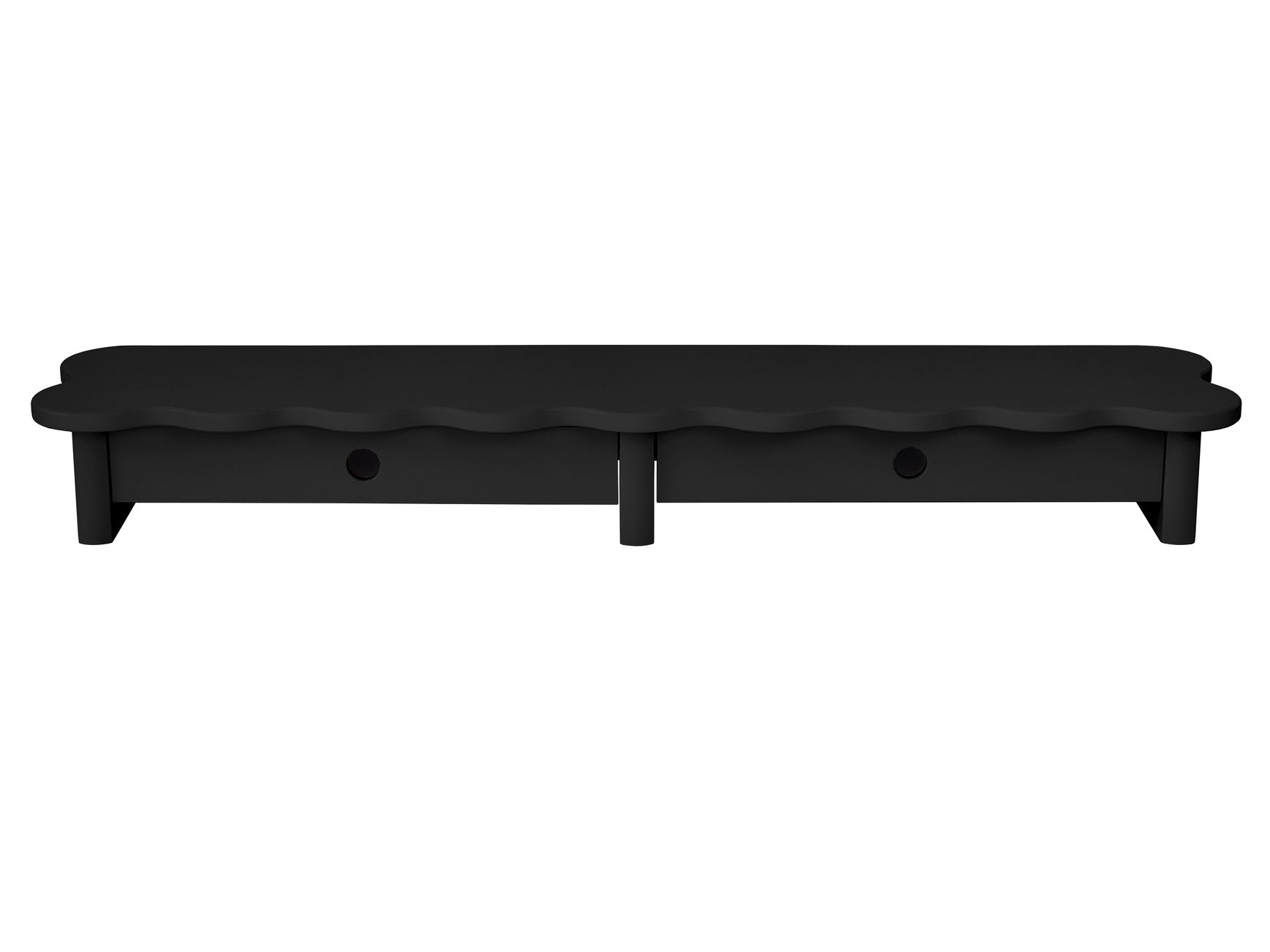 Flower 109cm Monitorskærmstativ Med Skuffer Black