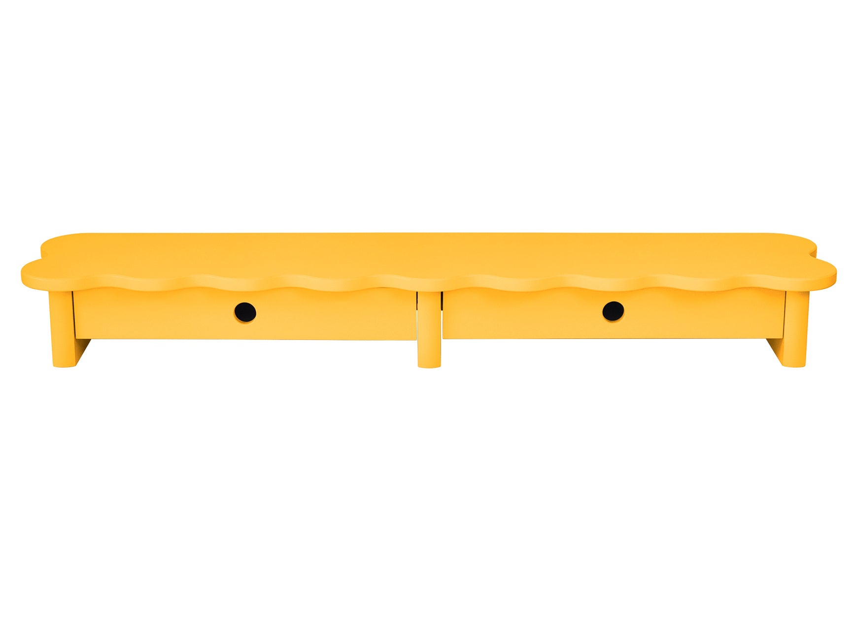 Flower 109cm Monitorskærmstativ Med Skuffer Broom Yellow