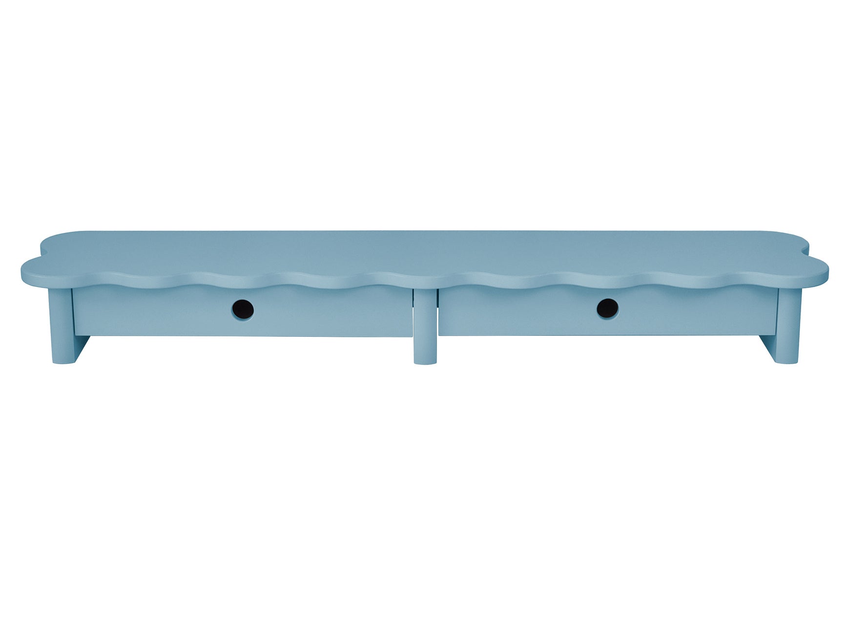 Flower 109cm Monitorskærmstativ Med Skuffer Gentle Blue